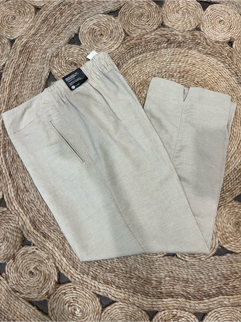 Avenue LINEN , Pocket Pant Lightweight  Pants , Trousers, Crop US-14/16 NWT
